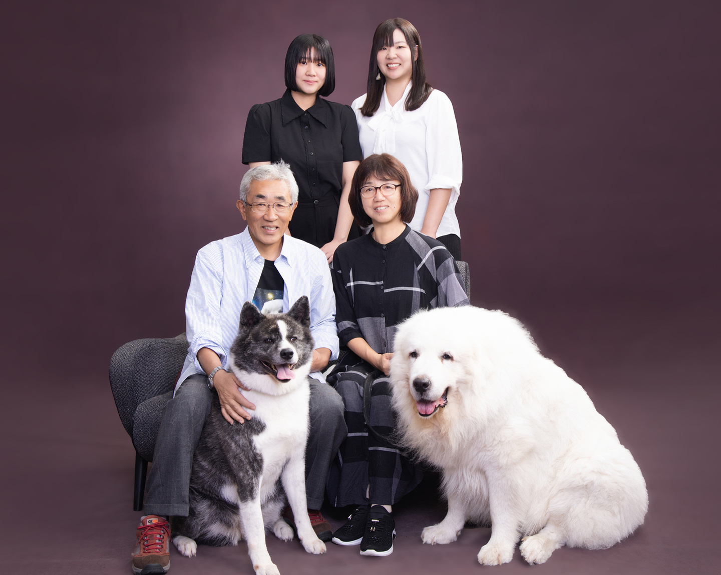 宮田写真館ペットと家族写真